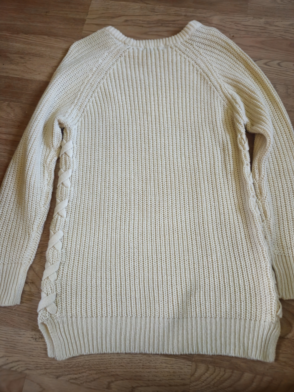 Zoey Cream Cable-Side Knit Women's Sweater